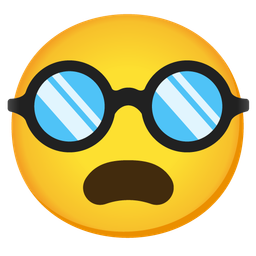 disguised face and frowning face with open mouth