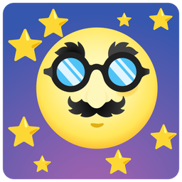 disguised face and full moon face