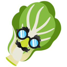 Disguised face and Leafy green