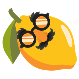 disguised face and lemon