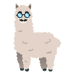 disguised face and llama