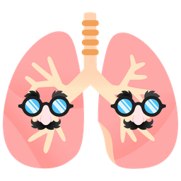 disguised face and lungs
