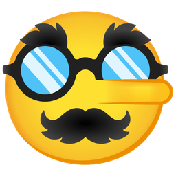 disguised face and lying face