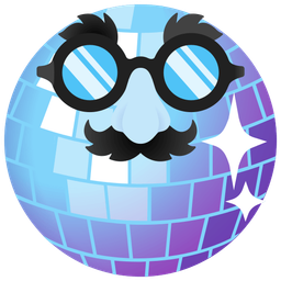 Disguised face and Mirror ball