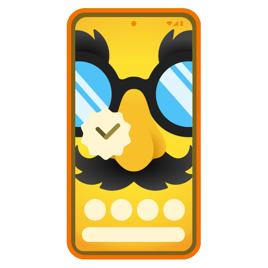 Disguised face and Mobile phone