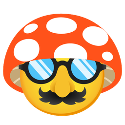 disguised face and mushroom