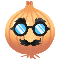 disguised face and onion