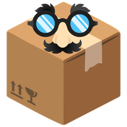 Disguised face and Package