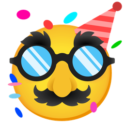 disguised face and partying face