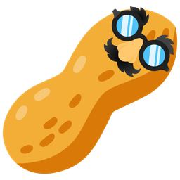 disguised face and peanuts