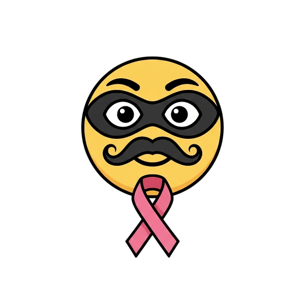 Disguised face and Reminder ribbon