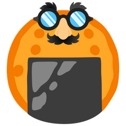 disguised face and rice cracker