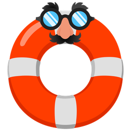 disguised face and ring buoy