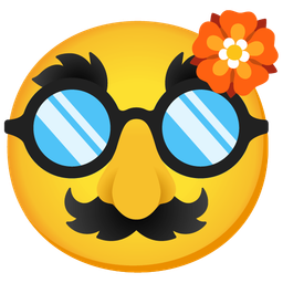 disguised face and rosette