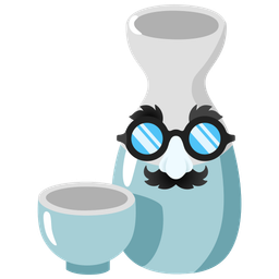 Disguised face and Sake