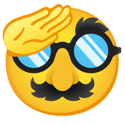 Disguised face and Saluting face