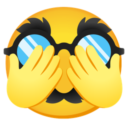 disguised face and see-no-evil monkey