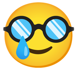 Disguised face and Smiling face with tear