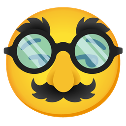 disguised face and smirking face