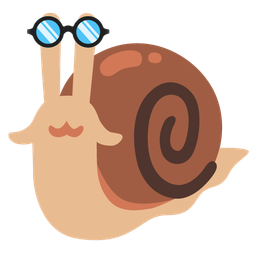 disguised face and snail