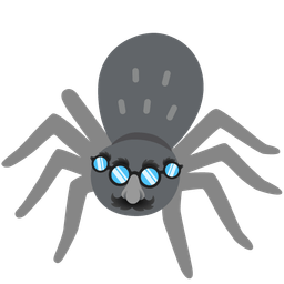 disguised face and spider