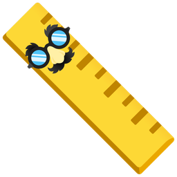 Disguised face and Straight ruler