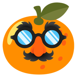 disguised face and tangerine
