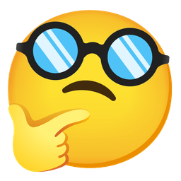 Disguised face and Thinking face