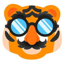 disguised face and tiger face