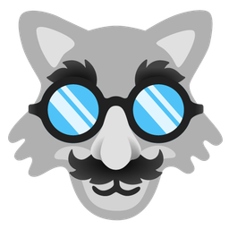 disguised face and wolf