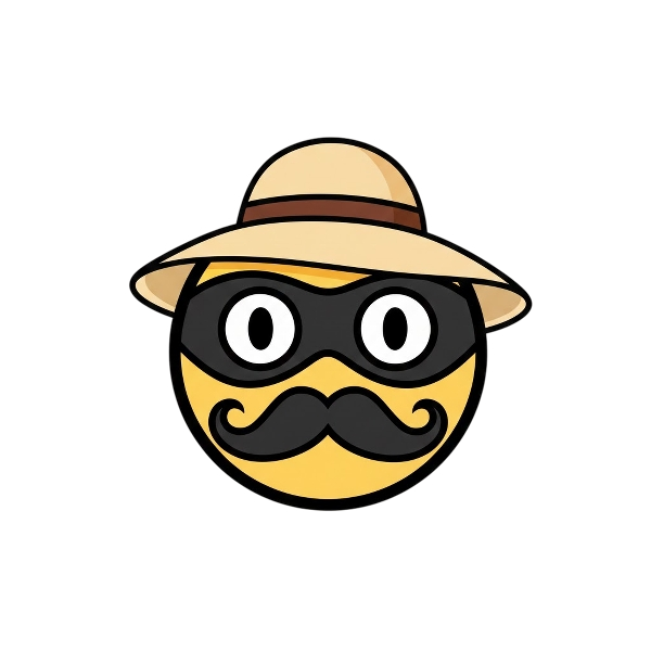 Disguised face and Woman’s hat