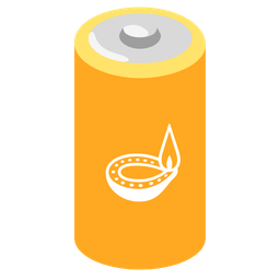 diya lamp and battery