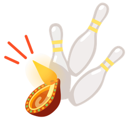 diya lamp and bowling