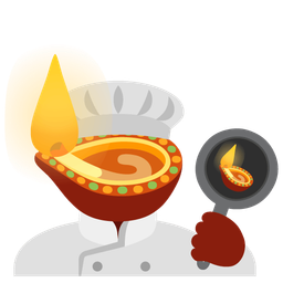 diya lamp and cooking