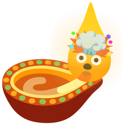 diya lamp and exploding head