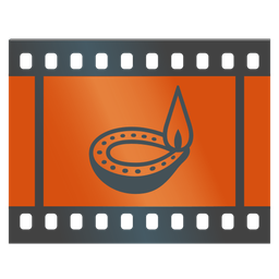 diya lamp and film frames