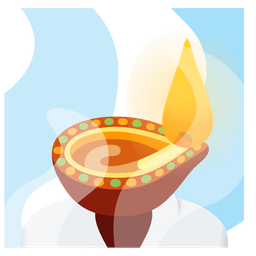 diya lamp and hot springs