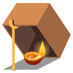 diya lamp and mouse trap