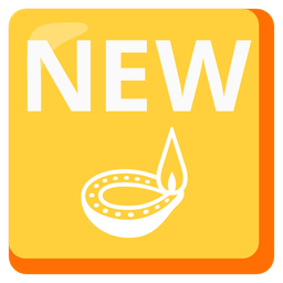 diya lamp and NEW button