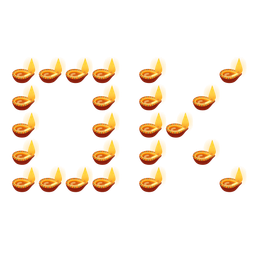 diya lamp and OK button