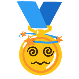 dizzy and 1st place medal