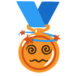 dizzy and 3rd place medal