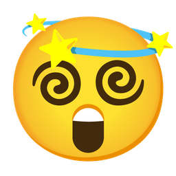 dizzy and astonished face