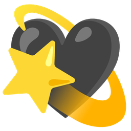 dizzy and black heart