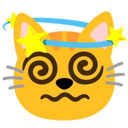 dizzy and cat face
