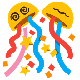 dizzy and confetti ball