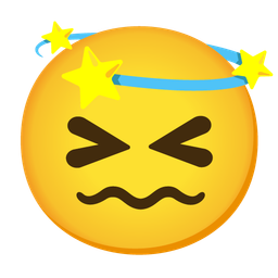 dizzy and confounded face