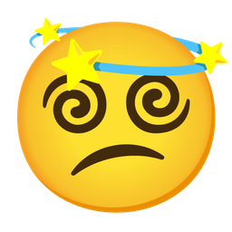 dizzy and confused face