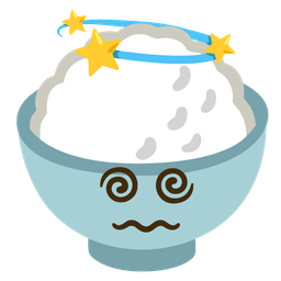 dizzy and cooked rice
