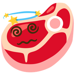 dizzy and cut of meat